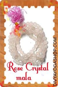 Rose Crystal mala