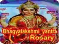 Bhagyodya Lakshmi Yantra and rosary for good luck